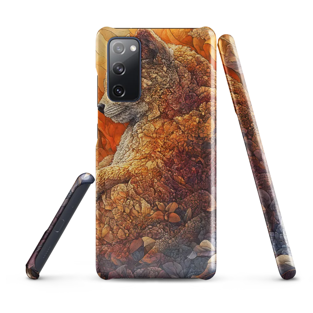Amber Sentinel — Fox in a Floral Tapestry