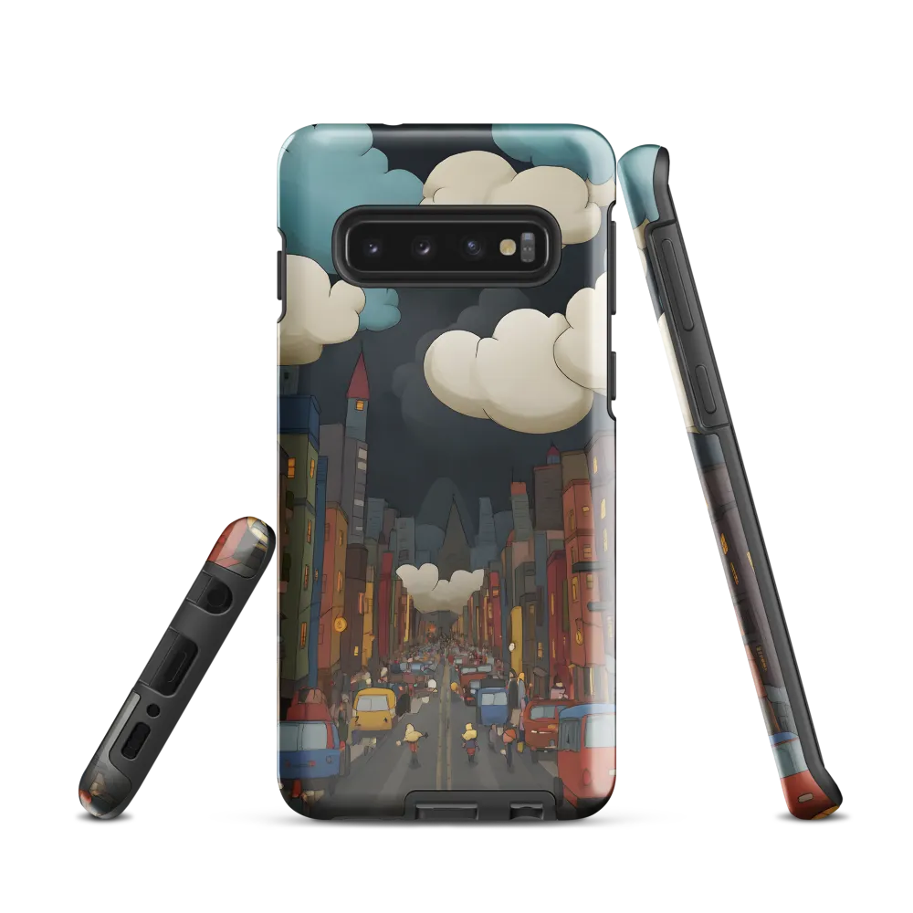 Urban Symphony: A City Awakens at Dusk | Phone Case |  S10 | Tough Case | Glossy