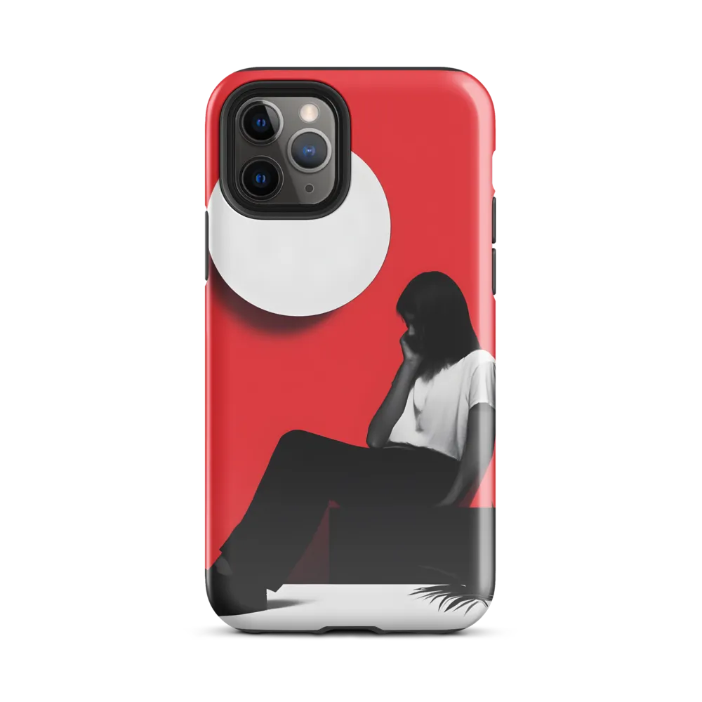 Contemplation in Red | Phone Case |  11 Pro | Tough Case | Glossy