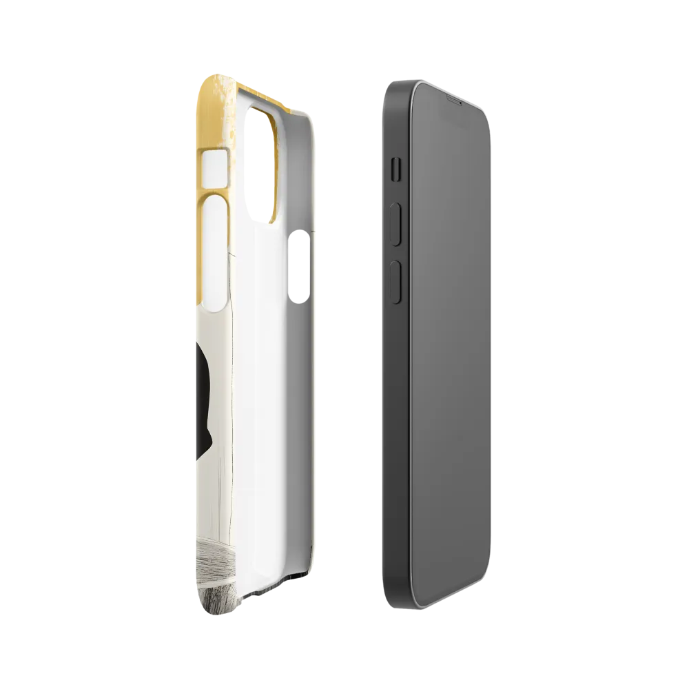 Golden Serenity: A Minimalist Portrait