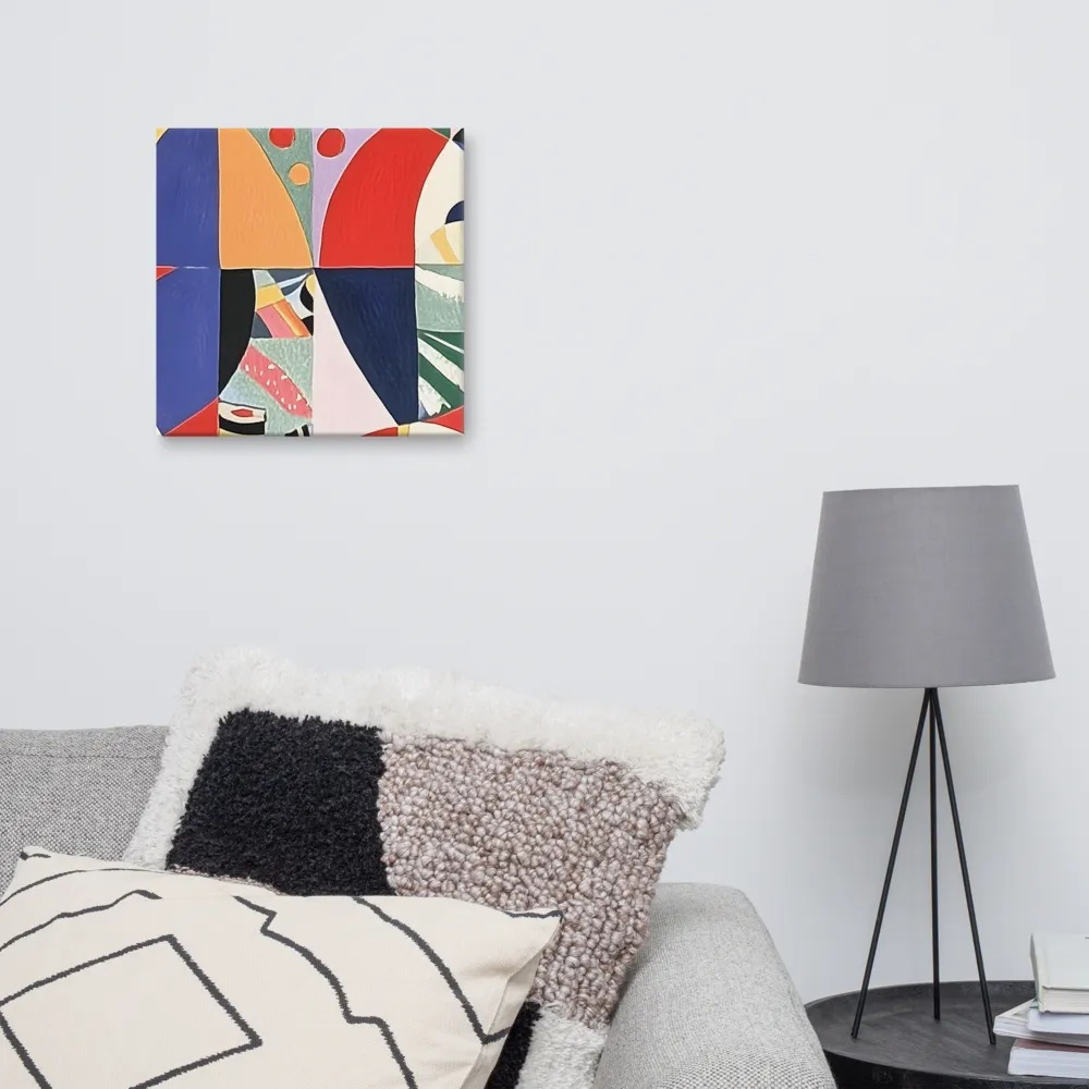Dynamic Mosaic Symmetry | Canvas | 16″×16″