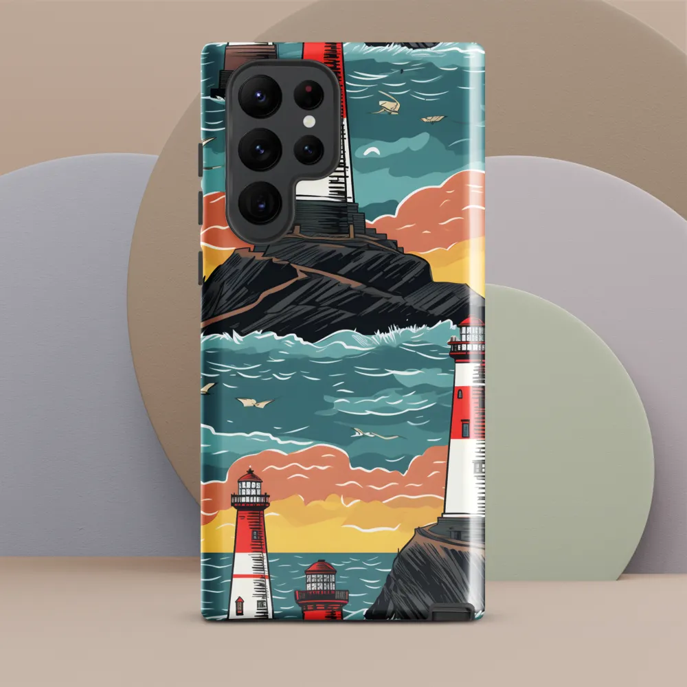 Lighthouses in a Whimsical Ocean
