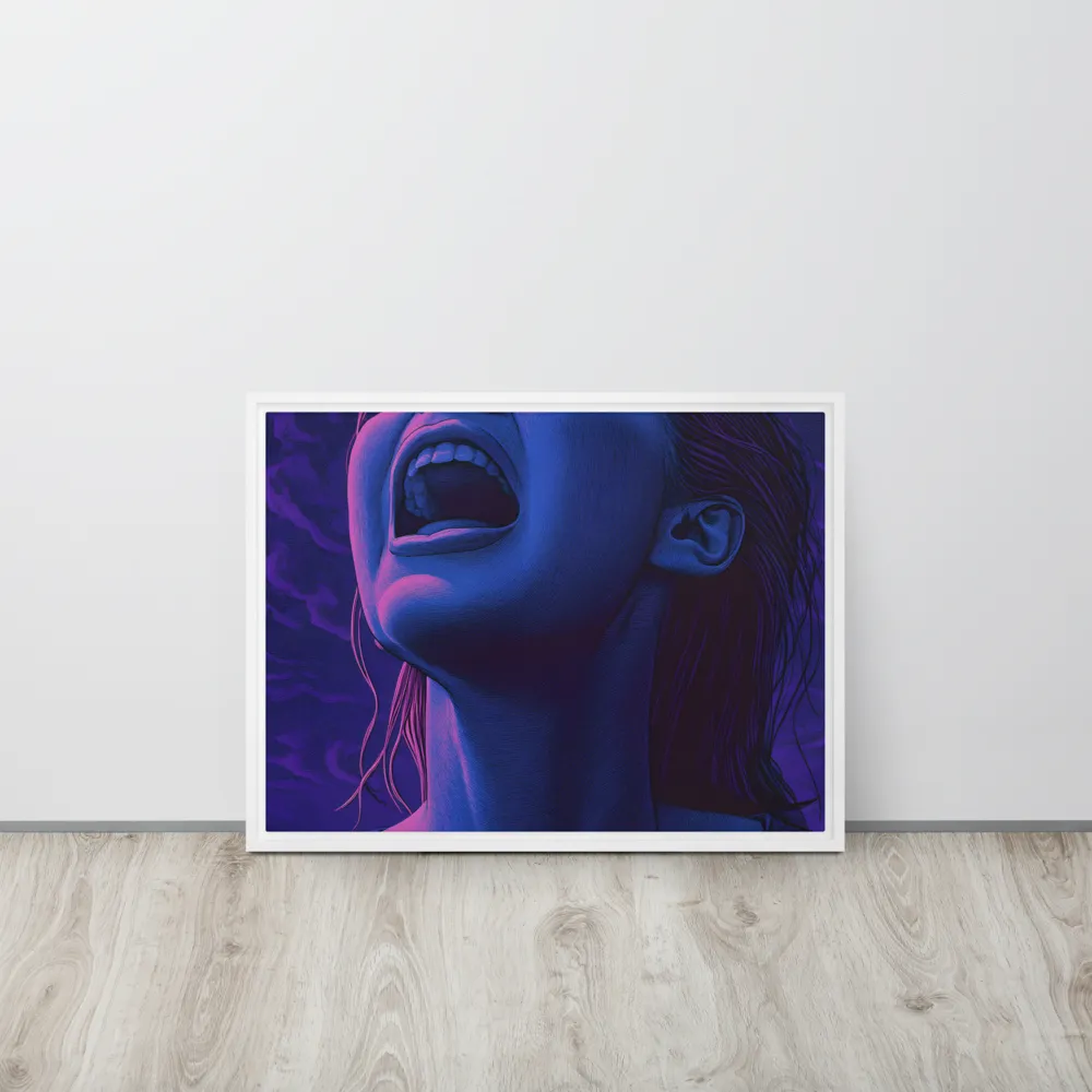 Echoes of Anguish | Canvas with White Frame | 18″×24″