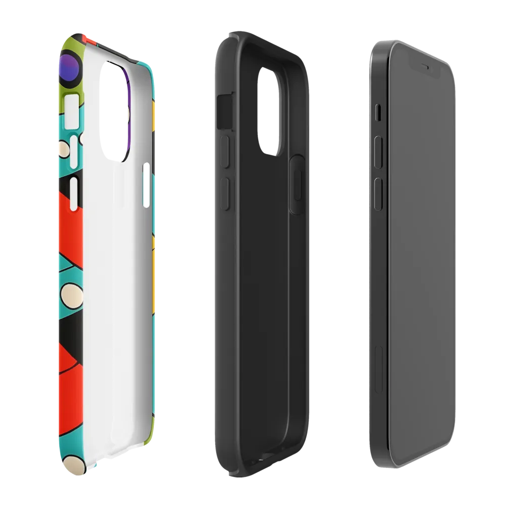 Vibrant Geometric Harmony | Phone Case |  12 | Tough Case | Matte