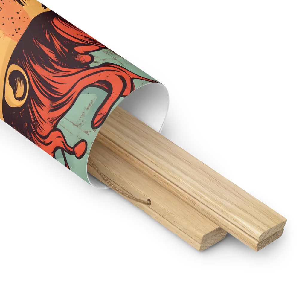 Fury Unleashed | Poster With Oak Wood Hanger | 14″×14″