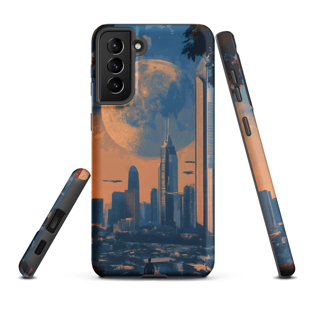 Observation Point — Moon over the Neo‑Metropolis