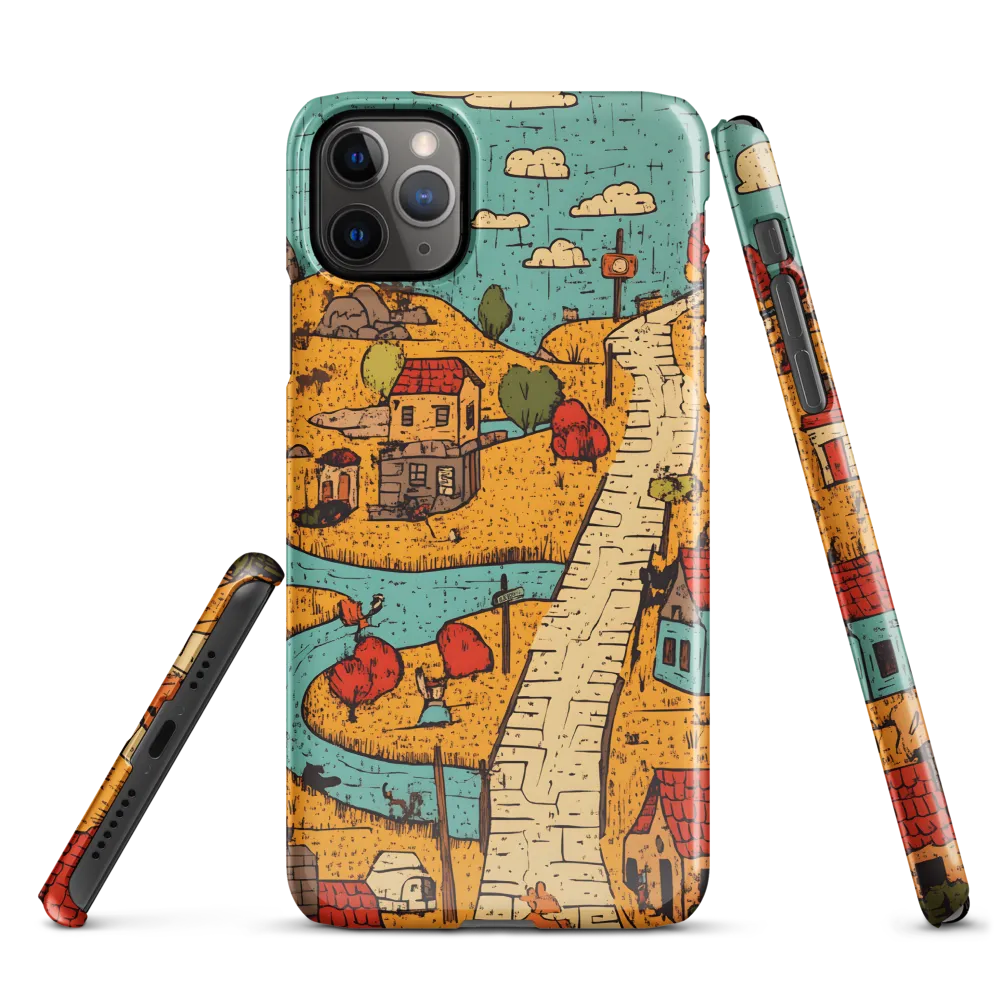 Whimsical Village Landscape | Phone Case |  11 Pro Max | Snap Case | Glossy