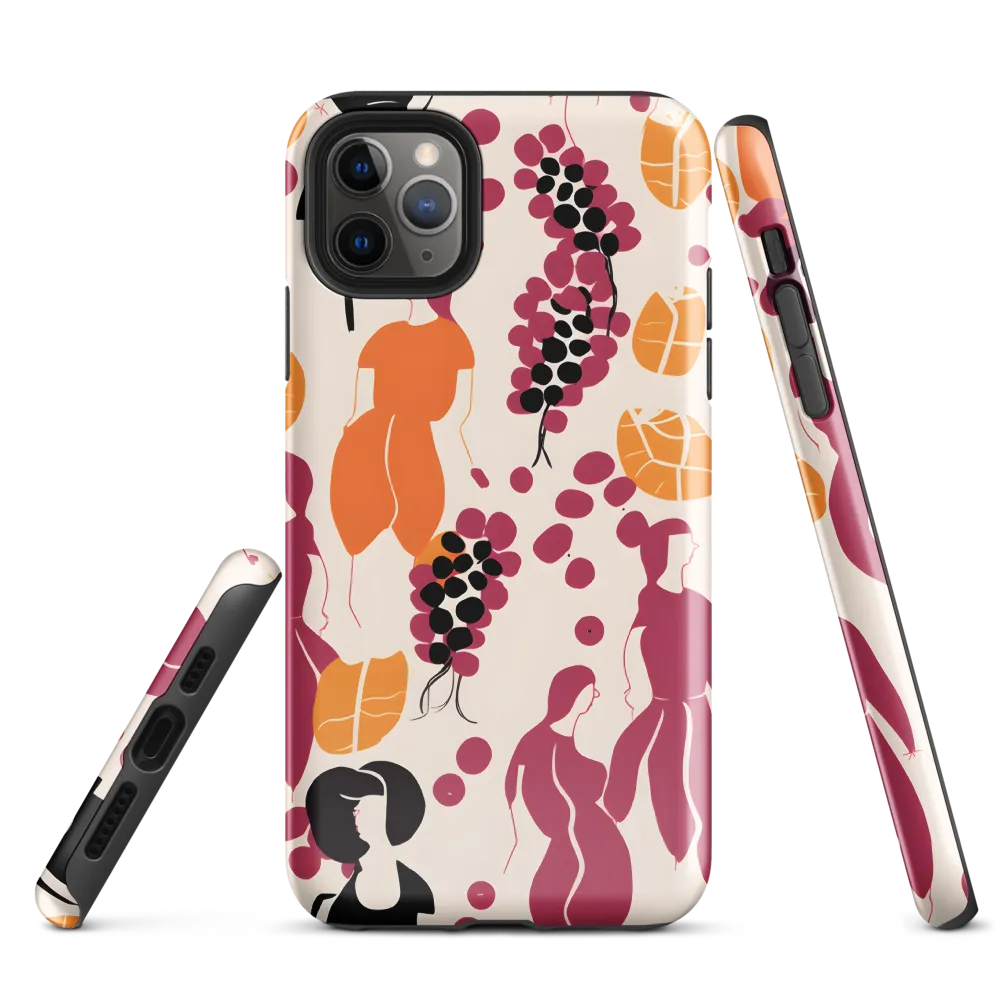 Fashion and Flora: An Abstract Dance | Phone Case |  11 Pro Max | Tough Case | Glossy