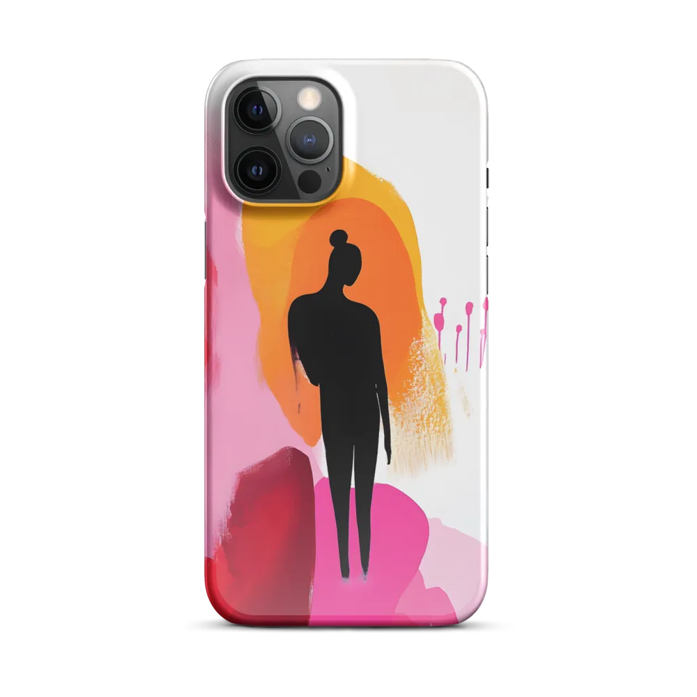 Silhouette in Colorful Abstraction