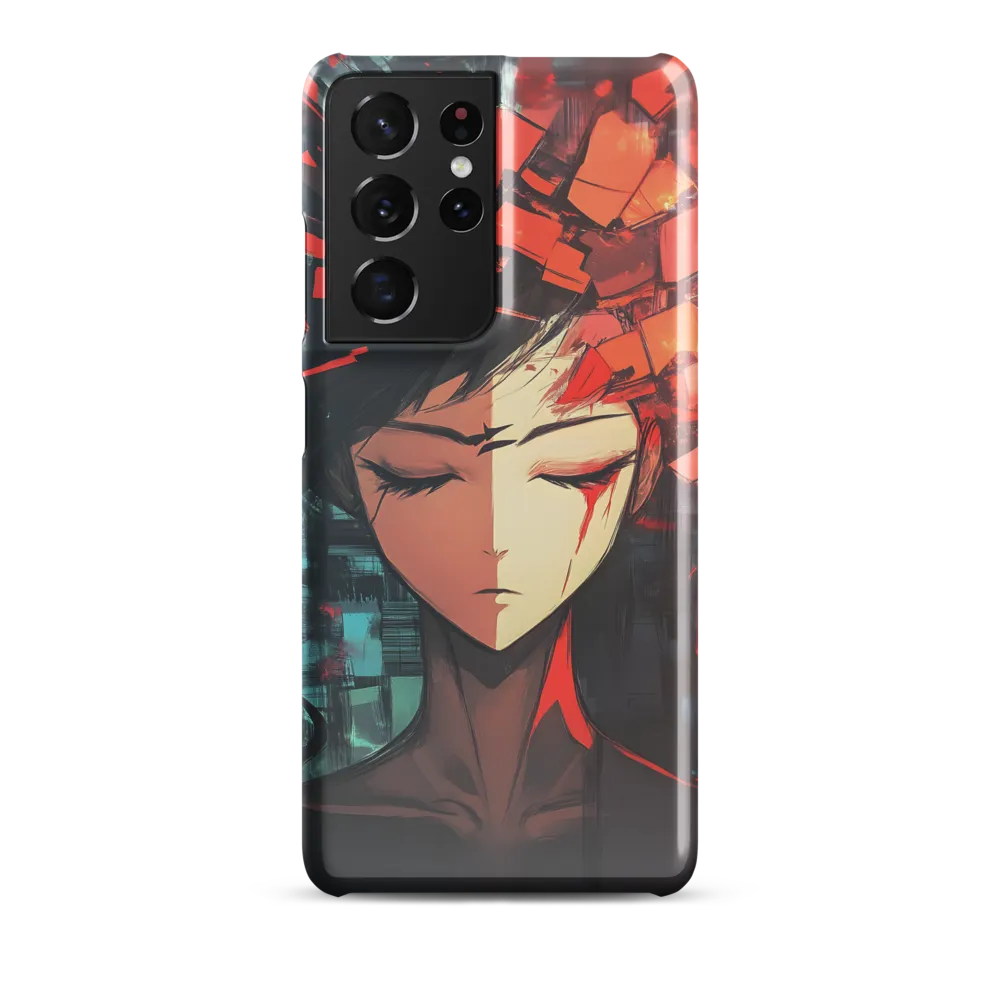 Fragmented Mind: The Silent Struggle | Phone Case |  S21 Ultra | Snap Case | Glossy
