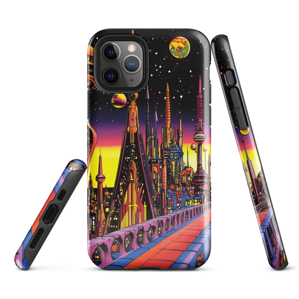 Futuristic Cosmos: A Journey Through Neon Cities