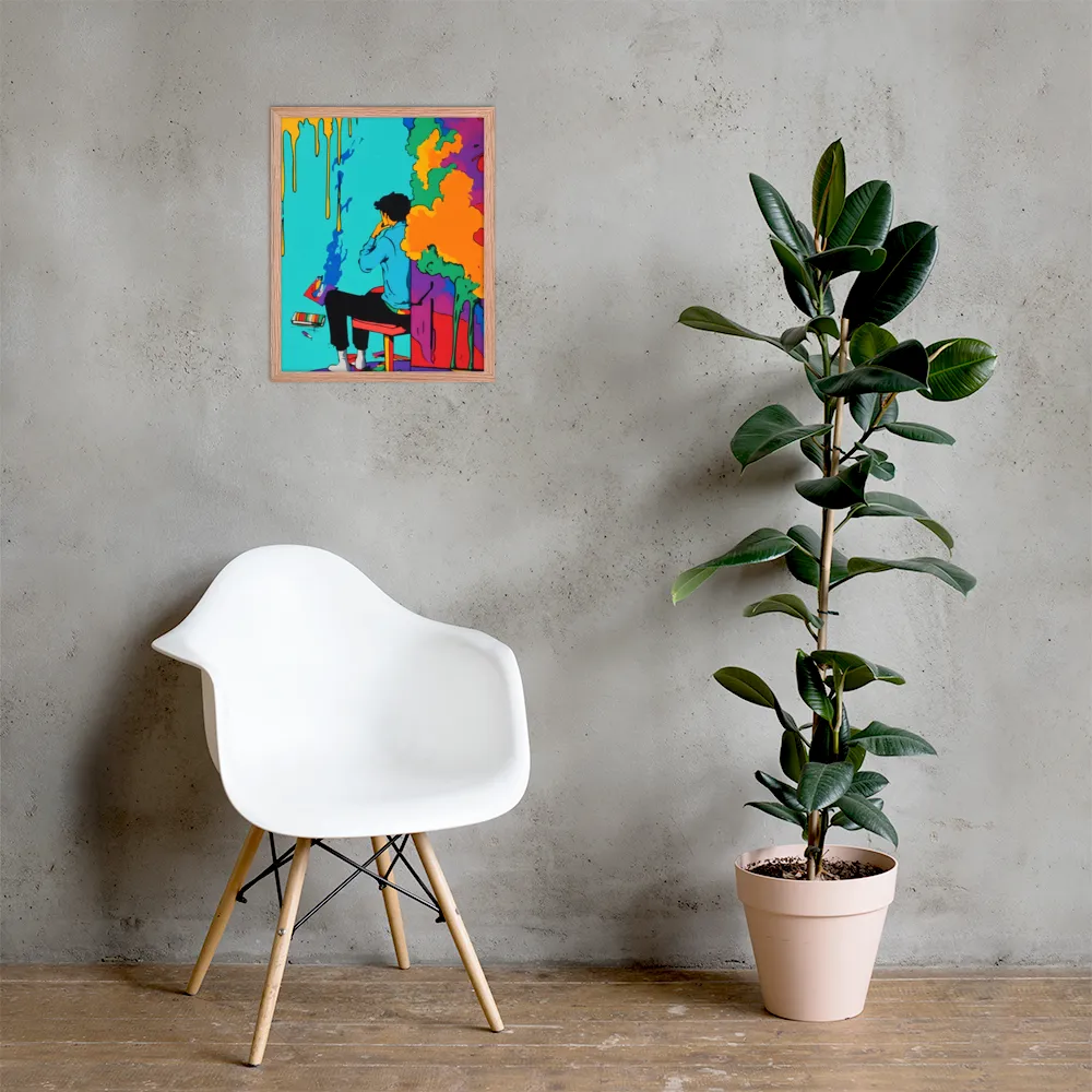 The Artist Within | Poster with Red oak Frame | 16″×20″