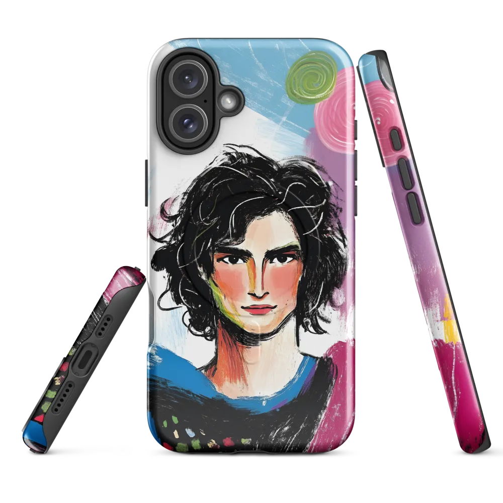 Vibrant Portrait of Youth | Phone Case |  16 Plus | MagSafe® Tough Case | Glossy