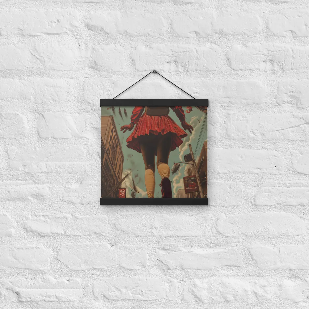 Flight of the Urban Dreamer | Poster With Black Wood Hanger | 12″×12″