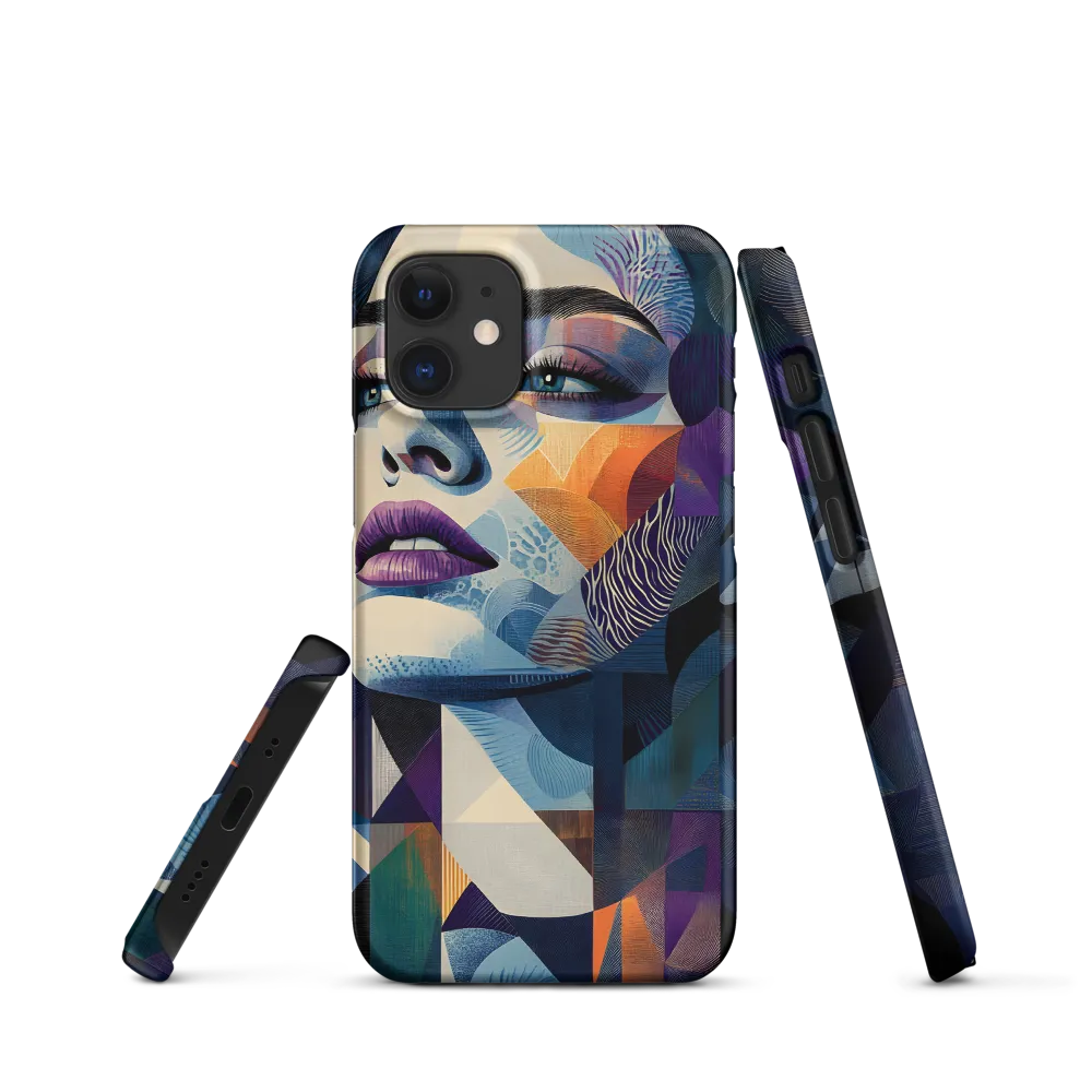Fragmented Mystery: A Modern Portrait | Phone Case |  12 Mini | Snap Case | Matte