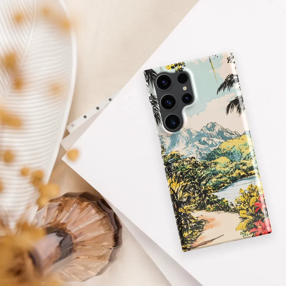 Tropical Serenity | Phone Case |  S23 Ultra | Snap Case | Glossy