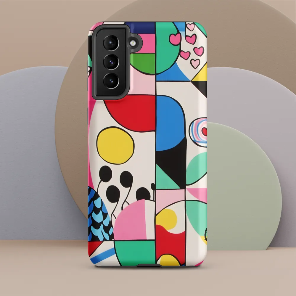 Chromatic Collage of Playful Forms