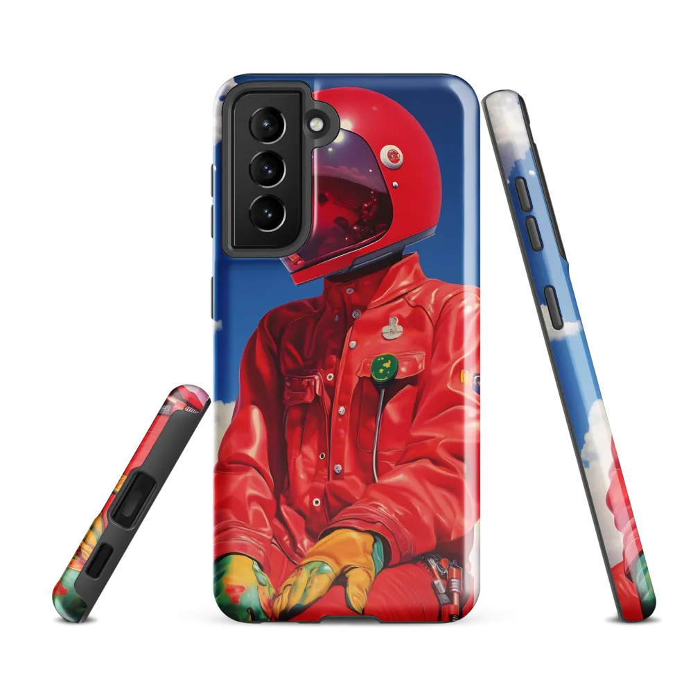 Astronaut in Crimson