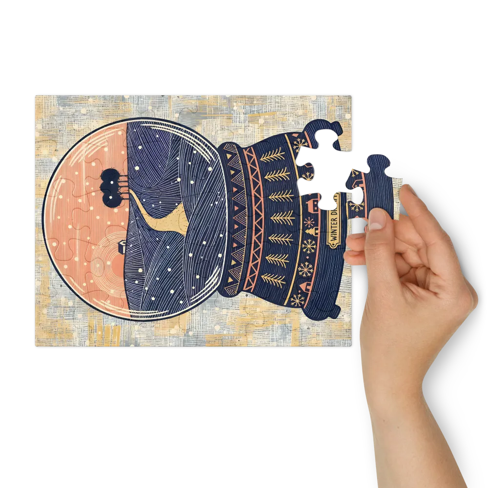 Winter Dream Snow Globe 
 Jigsaw Puzzle in Tin Box