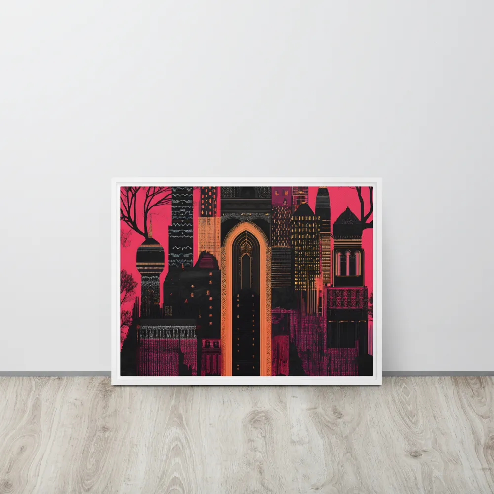 Urban Reverie | Canvas with White Frame | 18″×24″