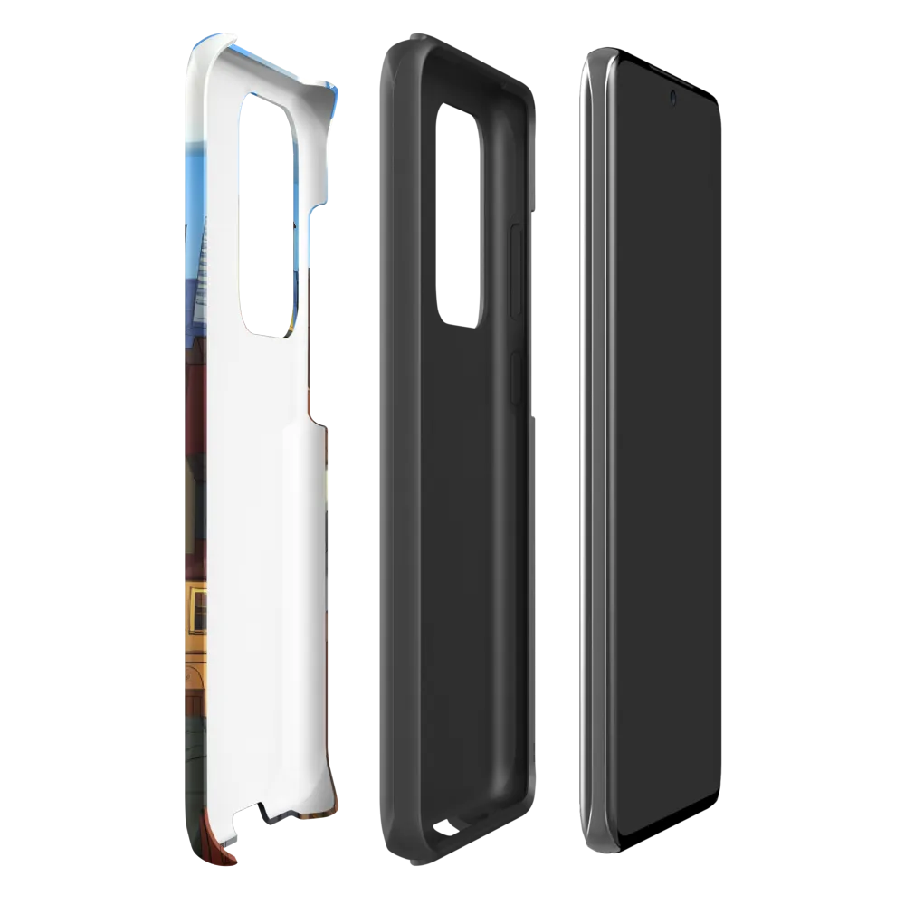 Urban Symphony: A Colorful Cityscape | Phone Case |  S20 Ultra | Tough Case | Matte