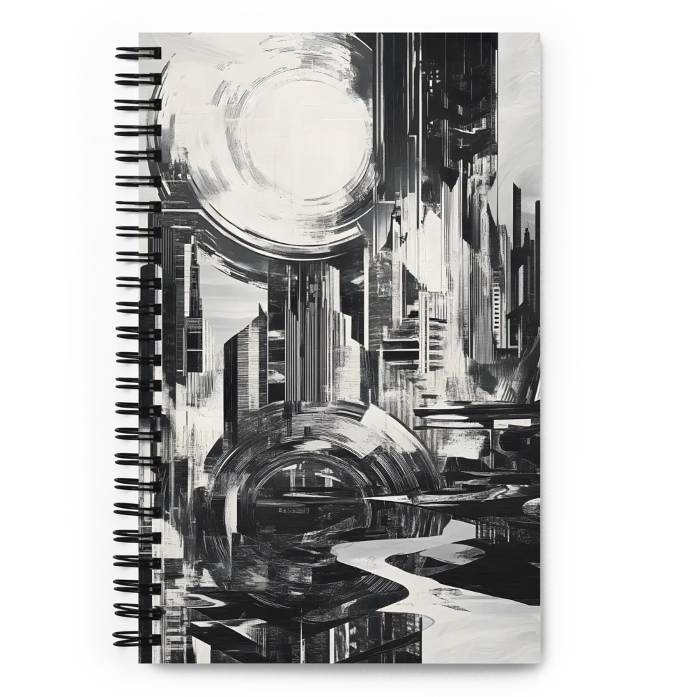 Echoes of a Futuristic City | Spiral Notebook