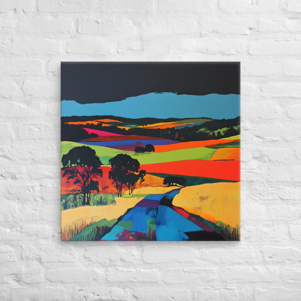 Vibrant Countryside | Canvas | 28″×28″