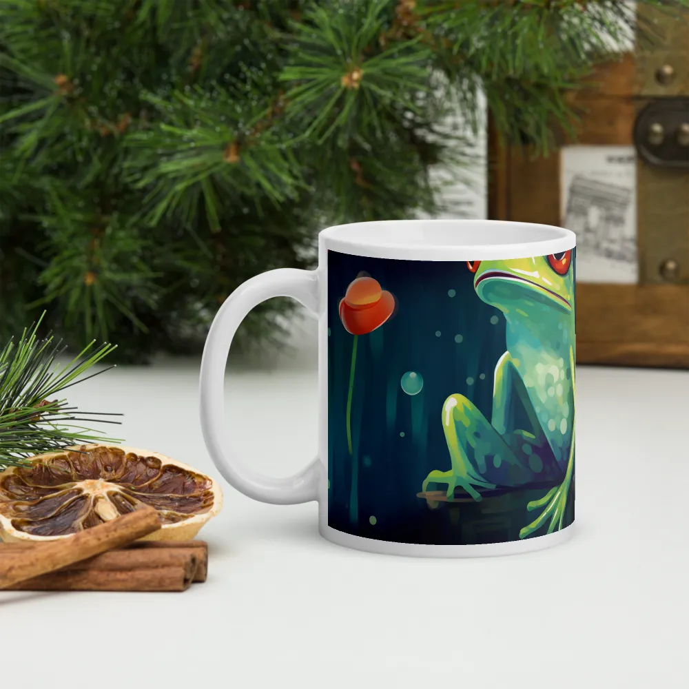 Playful Frogs in a Lush Pond | Mugs | Multiple Sizes & Colors