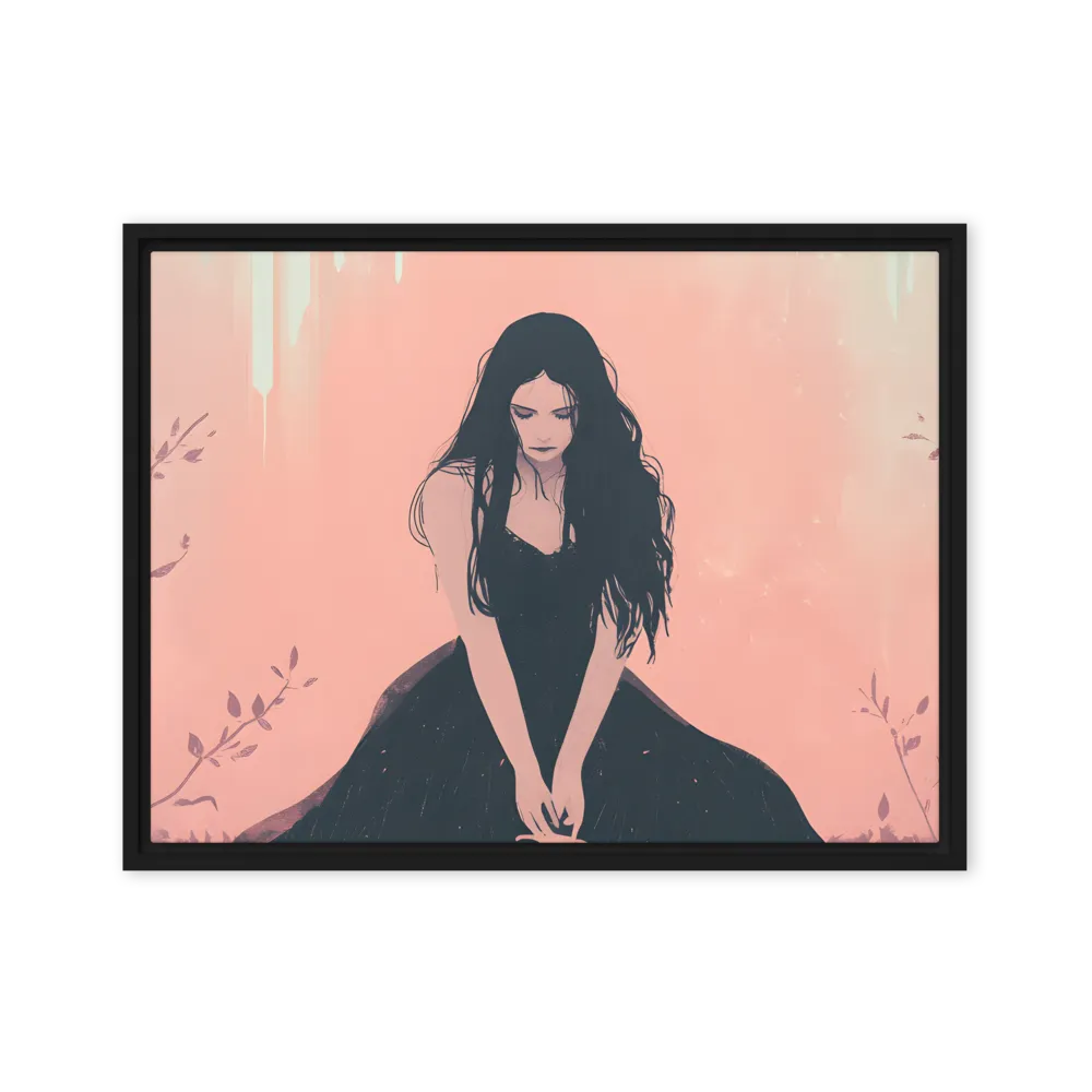 The Guardian of Solitude | Canvas with Black Frame | 18″×24″
