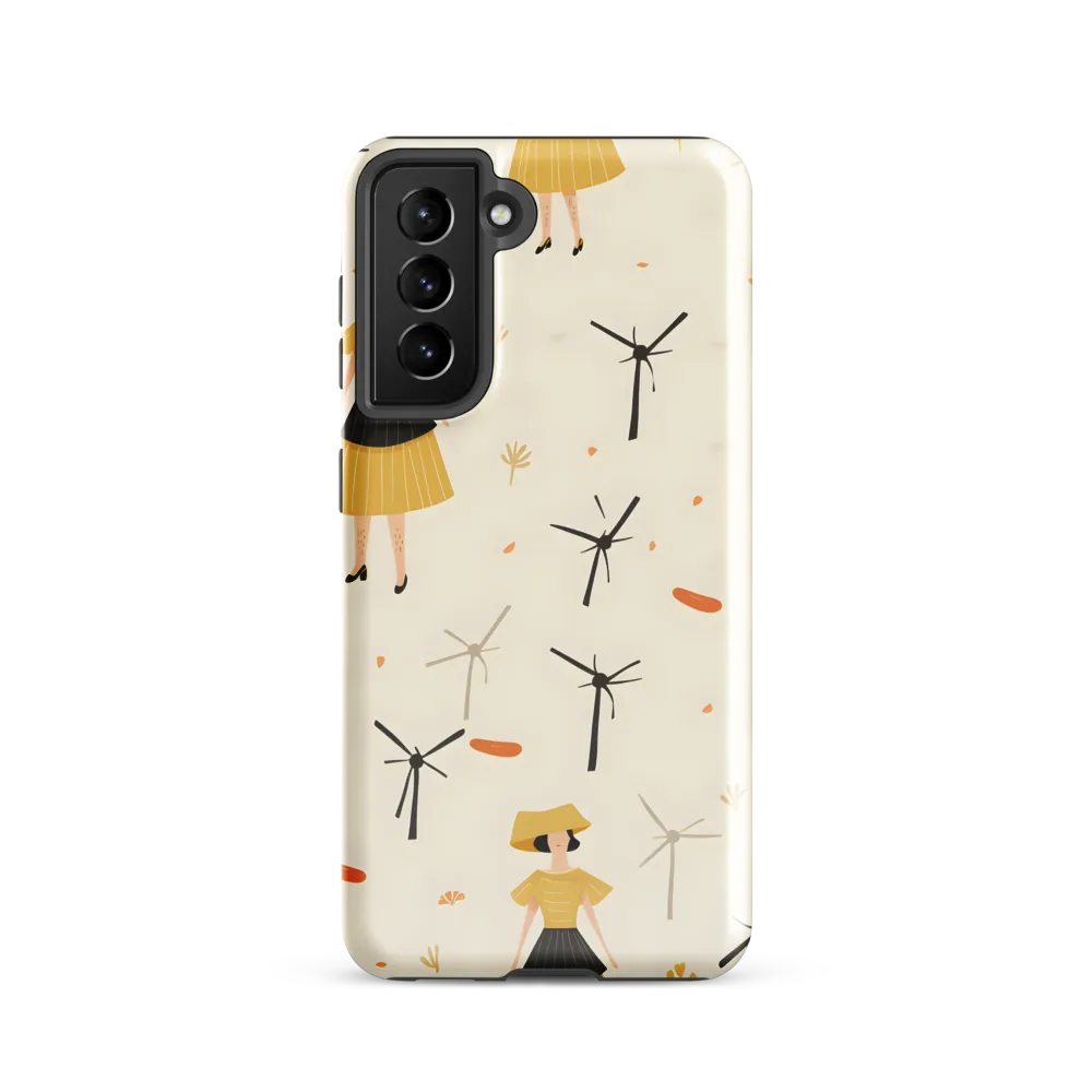 Whimsical Patterns of Nature and Femininity | Phone Case |  S21 | Tough Case | Glossy