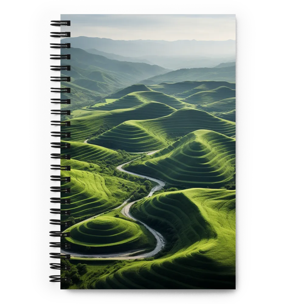 The Serene Undulations of Nature | Spiral Notebook