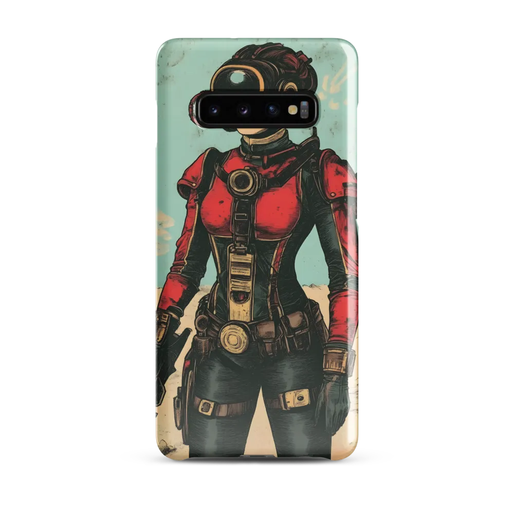 Futuristic Explorer: A Steampunk Adventure | Phone Case |  S10 Plus | Snap Case | Glossy