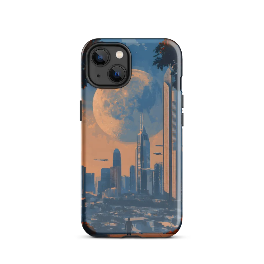 Observation Point — Moon over the Neo‑Metropolis