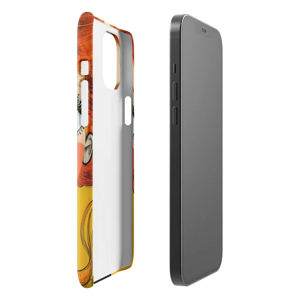 Whimsical Portrait of a Girl | Phone Case |  12 Pro Max | Snap Case | Glossy