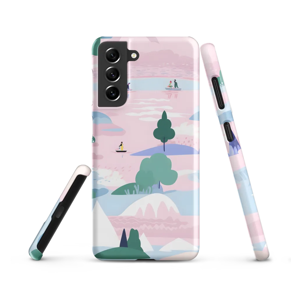 Whimsical Reflections: A Journey Through Landscapes | Phone Case |  S21 | Snap Case | Matte
