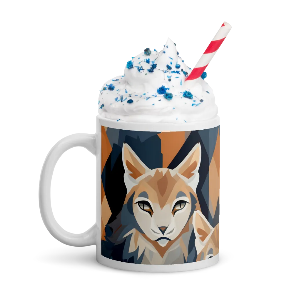 Elegance in Geometry: The Foxes | Mugs | Multiple Sizes & Colors