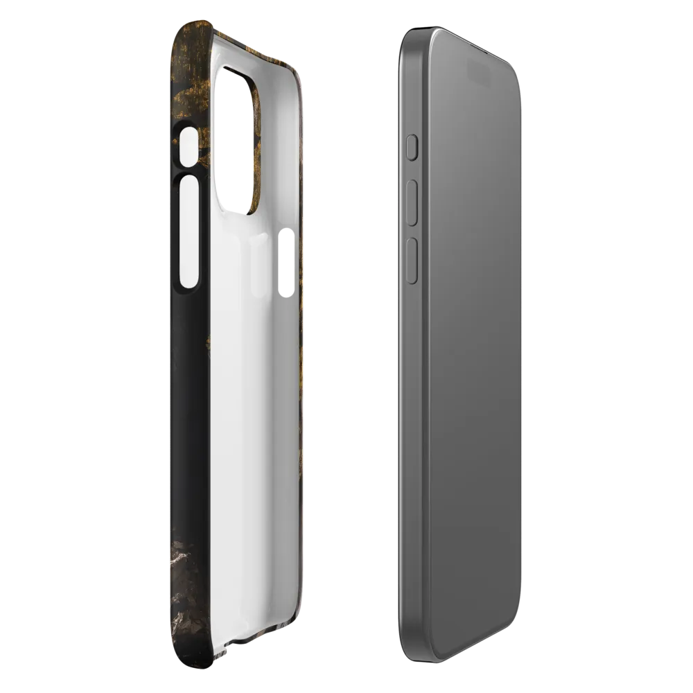 Golden Elegance: A Modern Profile Portrait