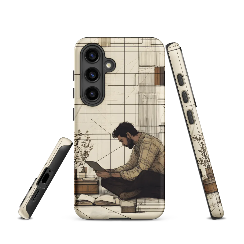 Quiet Reflections in Line | Phone Case |  S24 | Tough Case | Matte