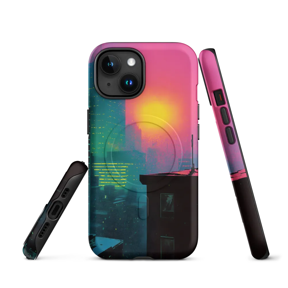 Neon Horizon | Phone Case |  15 | MagSafe® Tough Case | Matte