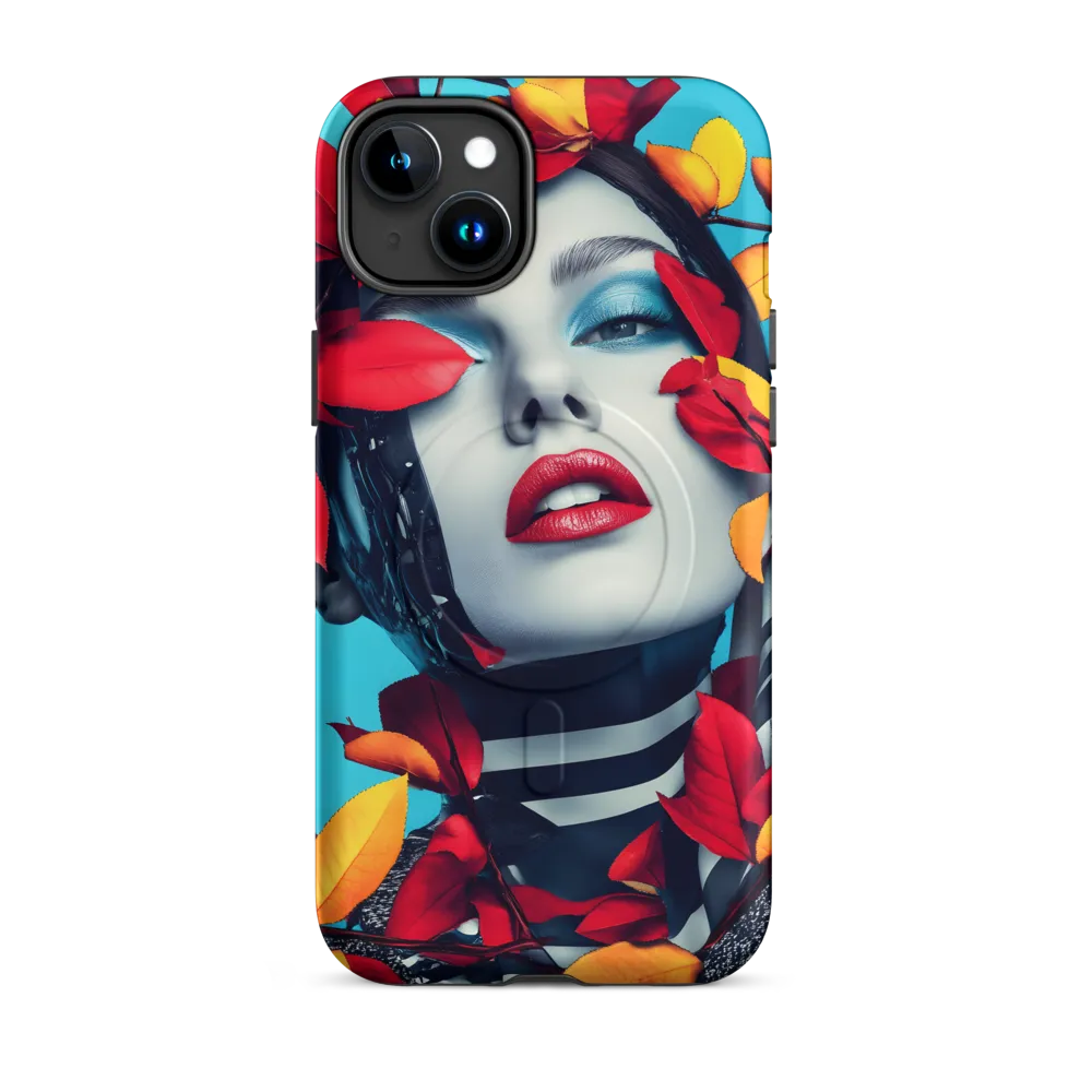 Futuristic Fusion: Nature Meets Technology | Phone Case |  15 Plus | MagSafe® Tough Case | Matte