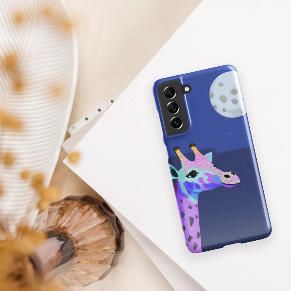 Whimsical Giraffe Under the Stars