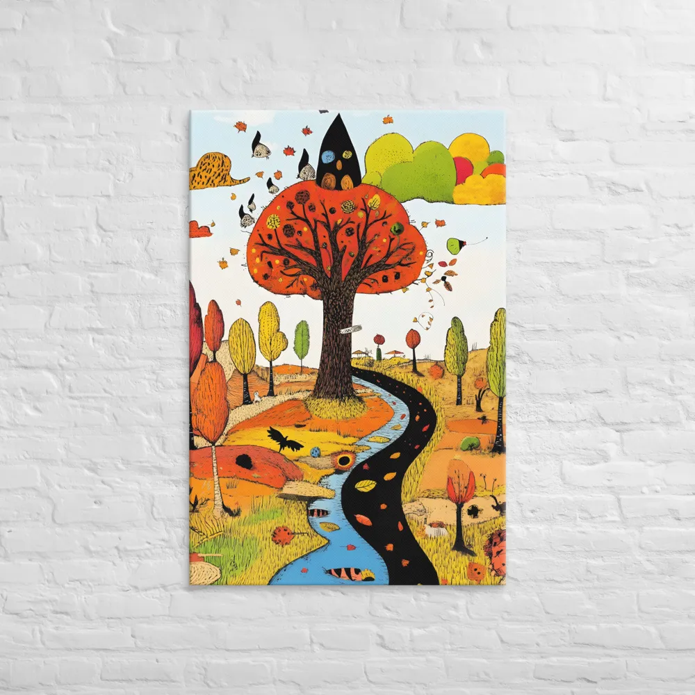 Whimsical Autumn Journey | Canvas | 32″×48″