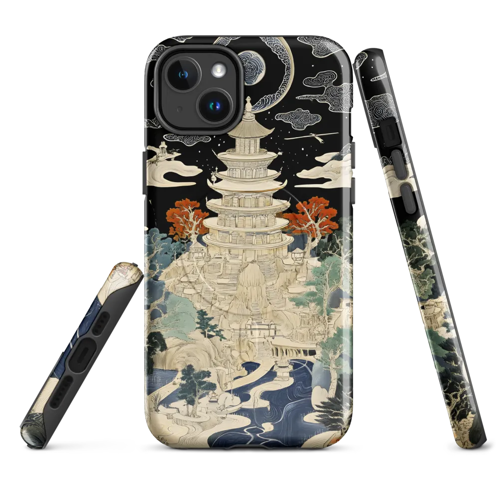 Whispers of the Pagoda | Phone Case |  14 Plus | MagSafe® Tough Case | Glossy