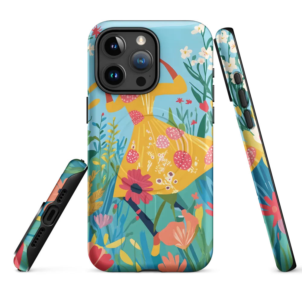 Dancing Among Blossoms | Phone Case |  15 Pro Max | MagSafe® Tough Case | Matte