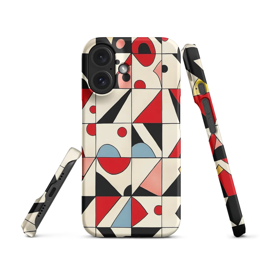 Dynamic Geometric Harmony | Phone Case |  16 | Snap Case | Matte
