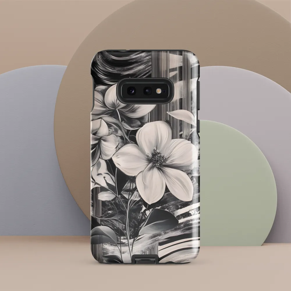 Ethereal Bloom: A Dance of Monochromes