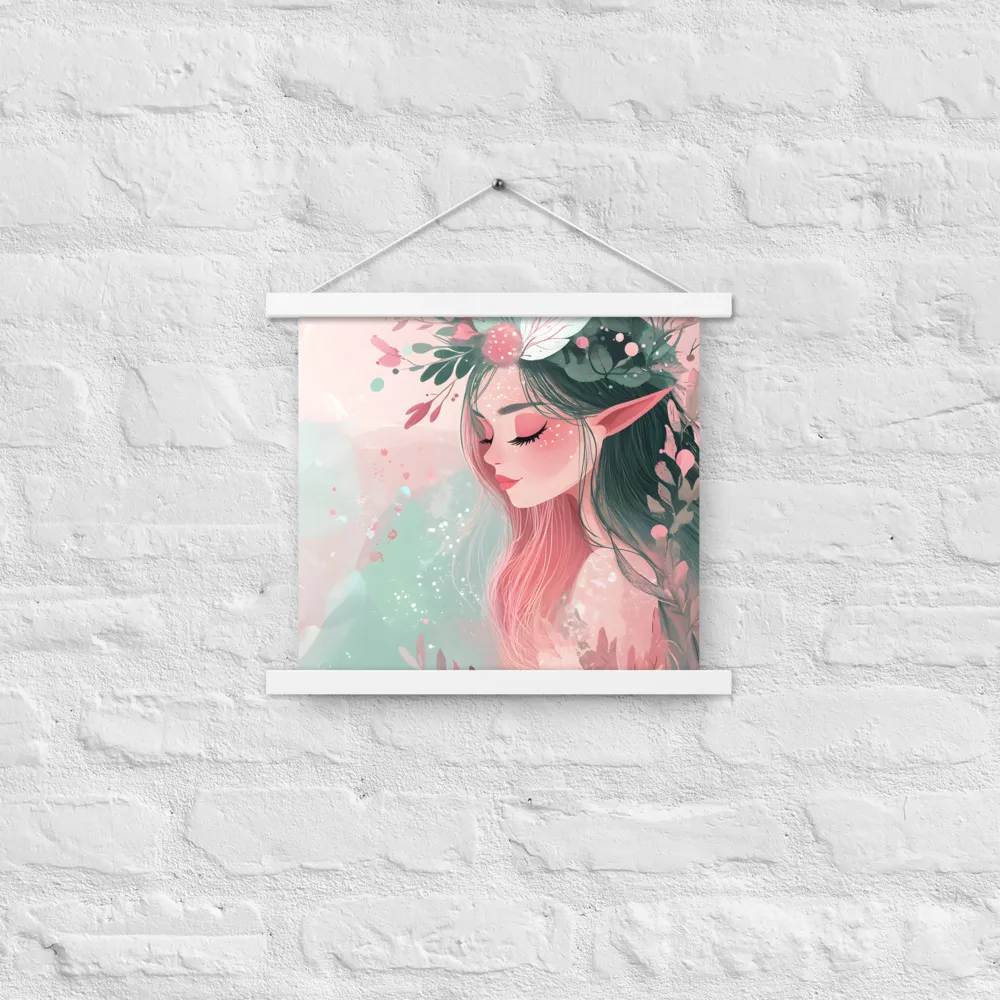 Whispers of Nature | Poster With White Wood Hanger | 14″×14″