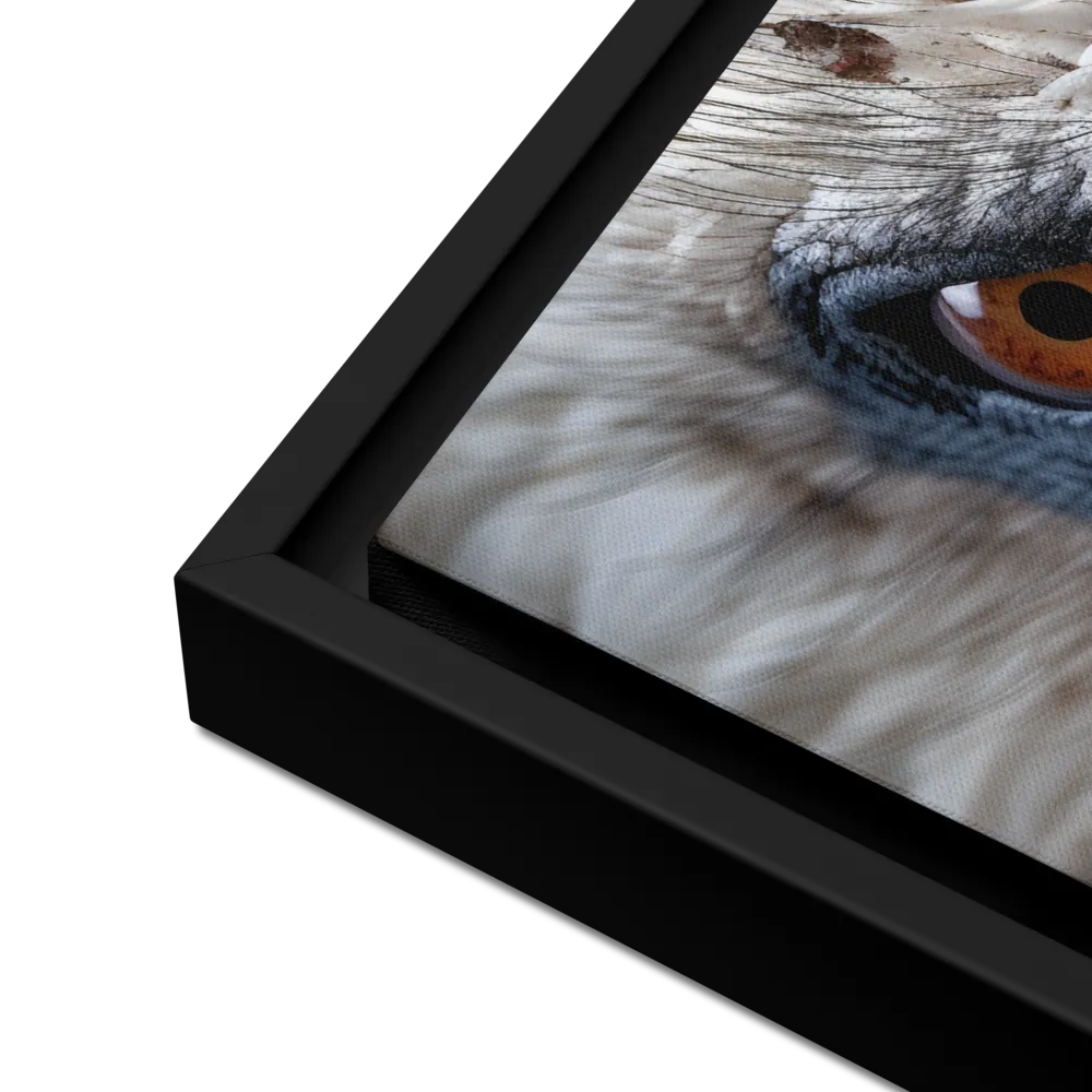 The Gaze of Strength | Canvas with Black Frame | 18″×24″