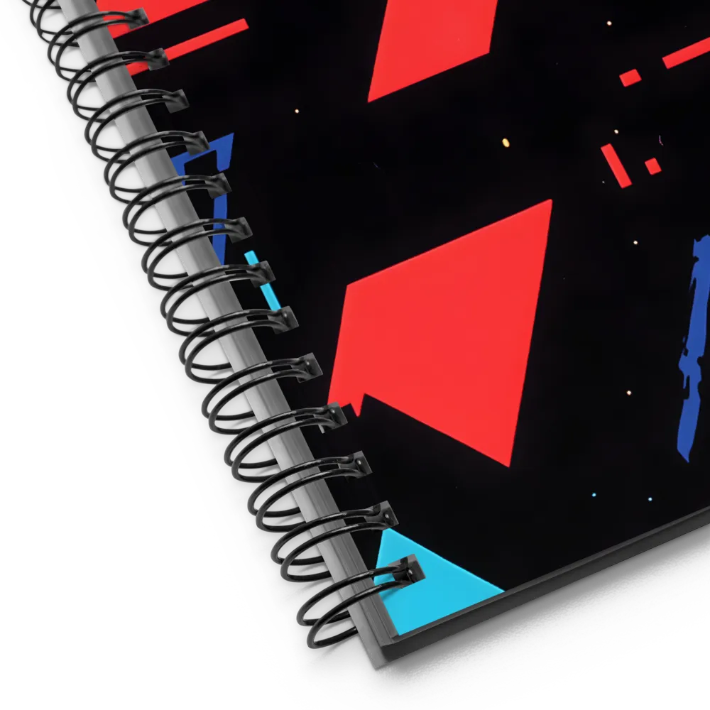 Dynamic Geometric Harmony | Spiral Notebook