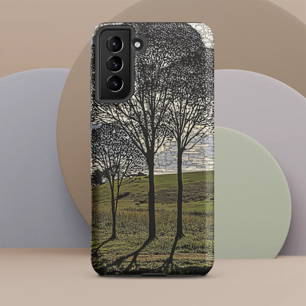 Tranquil Shadows: A Silhouette of Nature